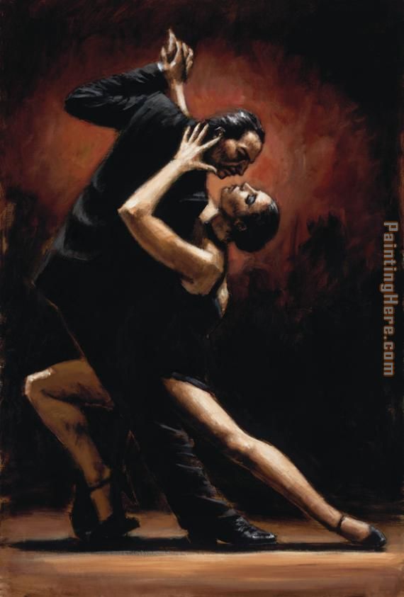 LOVE OF TANGO painting - Fabian Perez LOVE OF TANGO art painting